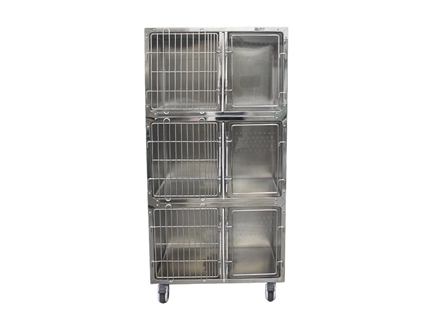 PJML-03 Tatlong Layer Stainless Steel Veterinary Medical Bank Cage Cage