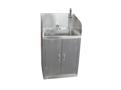 PJXP-03 Stainless Steel Mop Sink na may Faucet & Sidesplashes Para sa Pet Shop